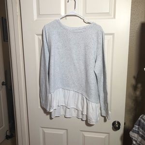 LOFT Speckled Ribbed Blouse